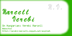 marcell verebi business card